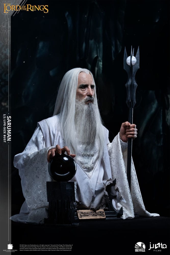 El Señor de los Anillos Busto tamaño natural Saruman 110 cm