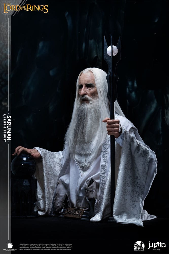 El Señor de los Anillos Busto tamaño natural Saruman 110 cm