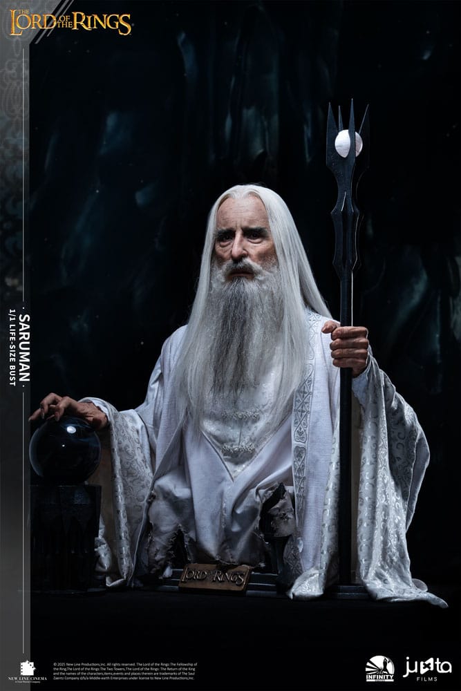 El Señor de los Anillos Busto tamaño natural Saruman 110 cm