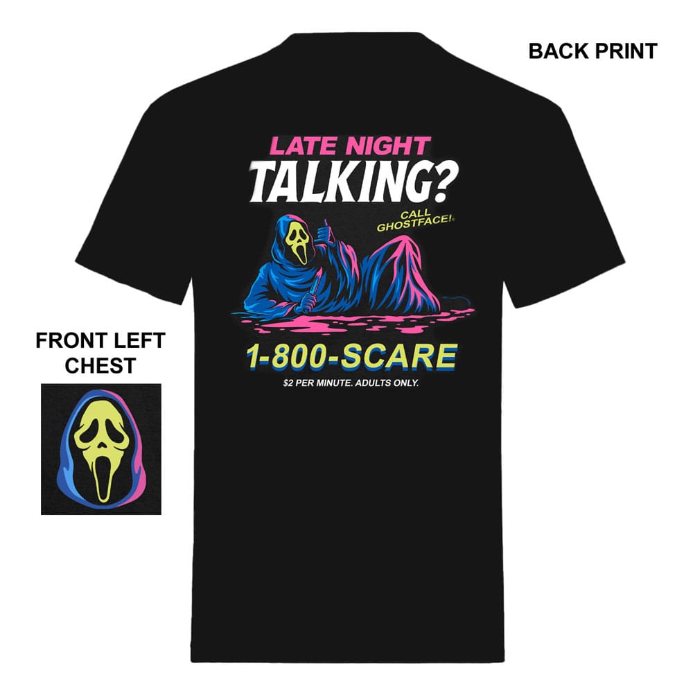 Scream Camiseta Ghost Face Late Night Talking  talla M Frikytopia
