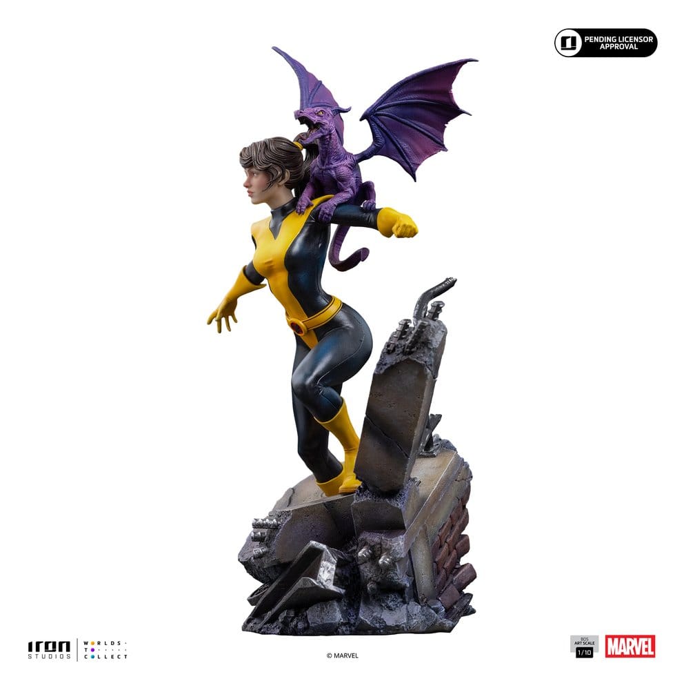Marvel Kitty Pride & Lockheed X-Men Comics BDS Art Scale Estatua 1/10 Kitty Pride & Lockheed 24 cm