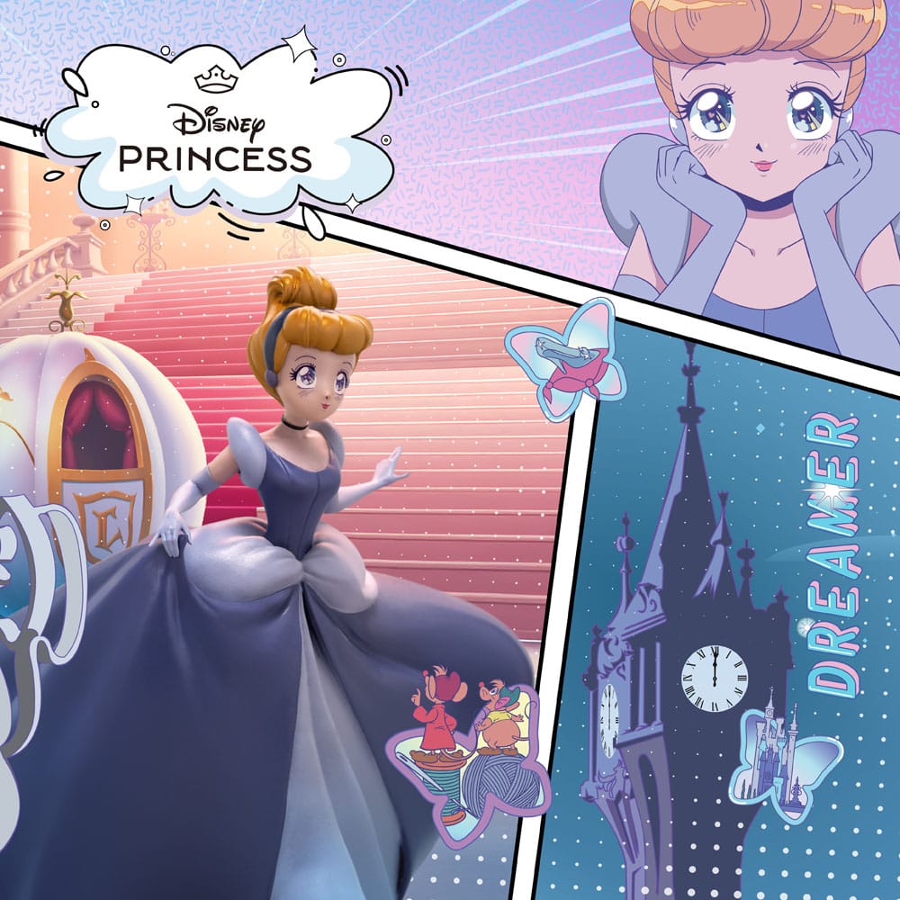 Disney Estatua Anime Princess Scale Cinderella 19 cm