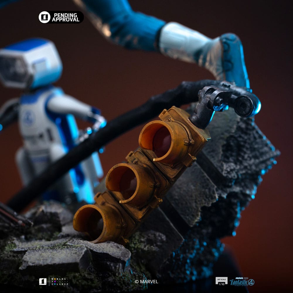Fantastic Four Estatua 1/10 Art Scale Mr. Fantastic and H.E.R.B.I.E 26 cm