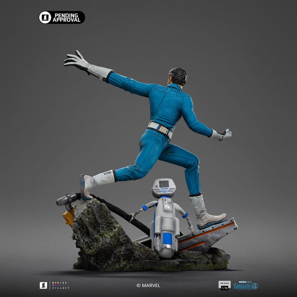 Fantastic Four Estatua 1/10 Art Scale Mr. Fantastic and H.E.R.B.I.E 26 cm