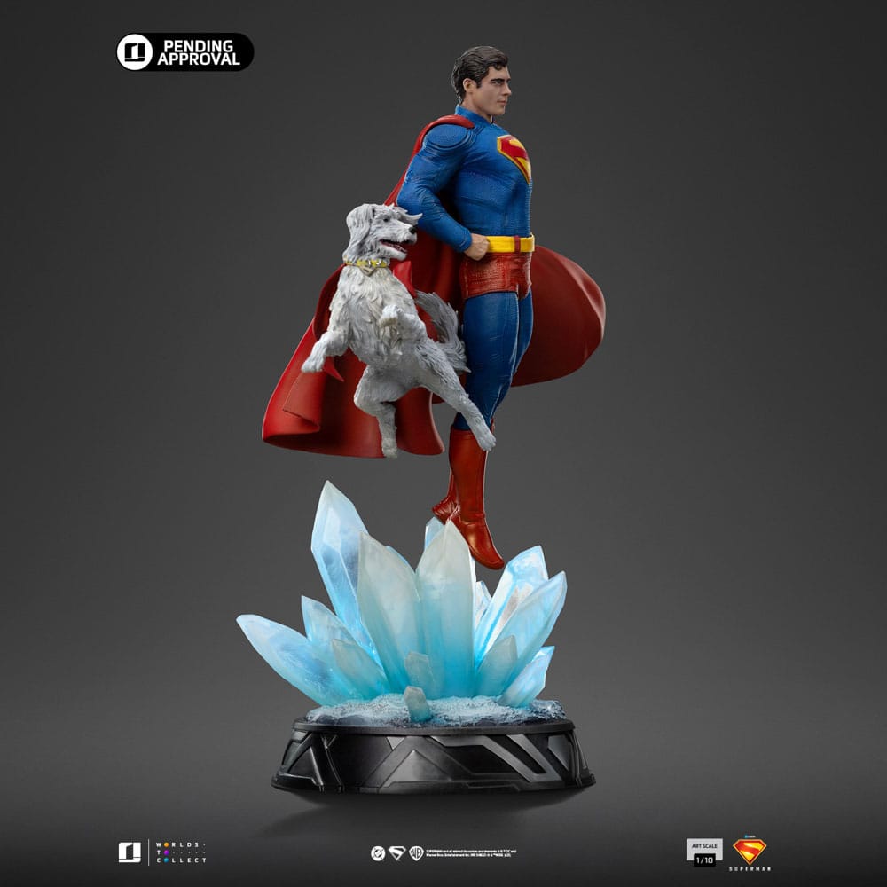 Superman Legacy Estatua 1/10 Art Scale Superman & Krypto 32 cm