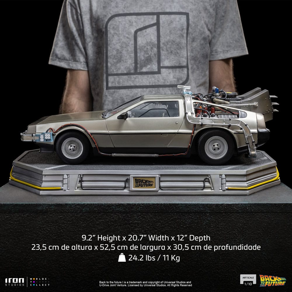 Regreso al Futuro Estatua 1/10 Art Scale DeLorean 53 cm