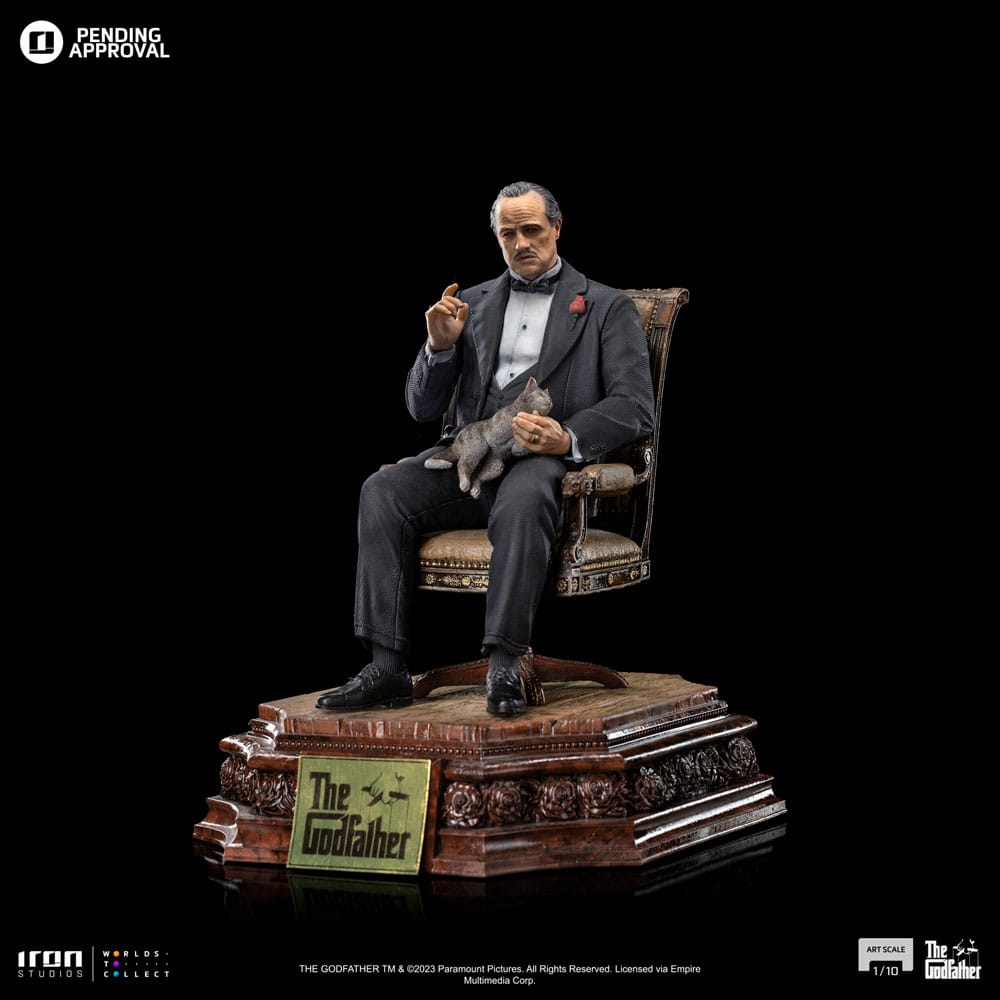 El Padrino Estatua 1/10 Art Scale Don Vito Corelione 19 cm