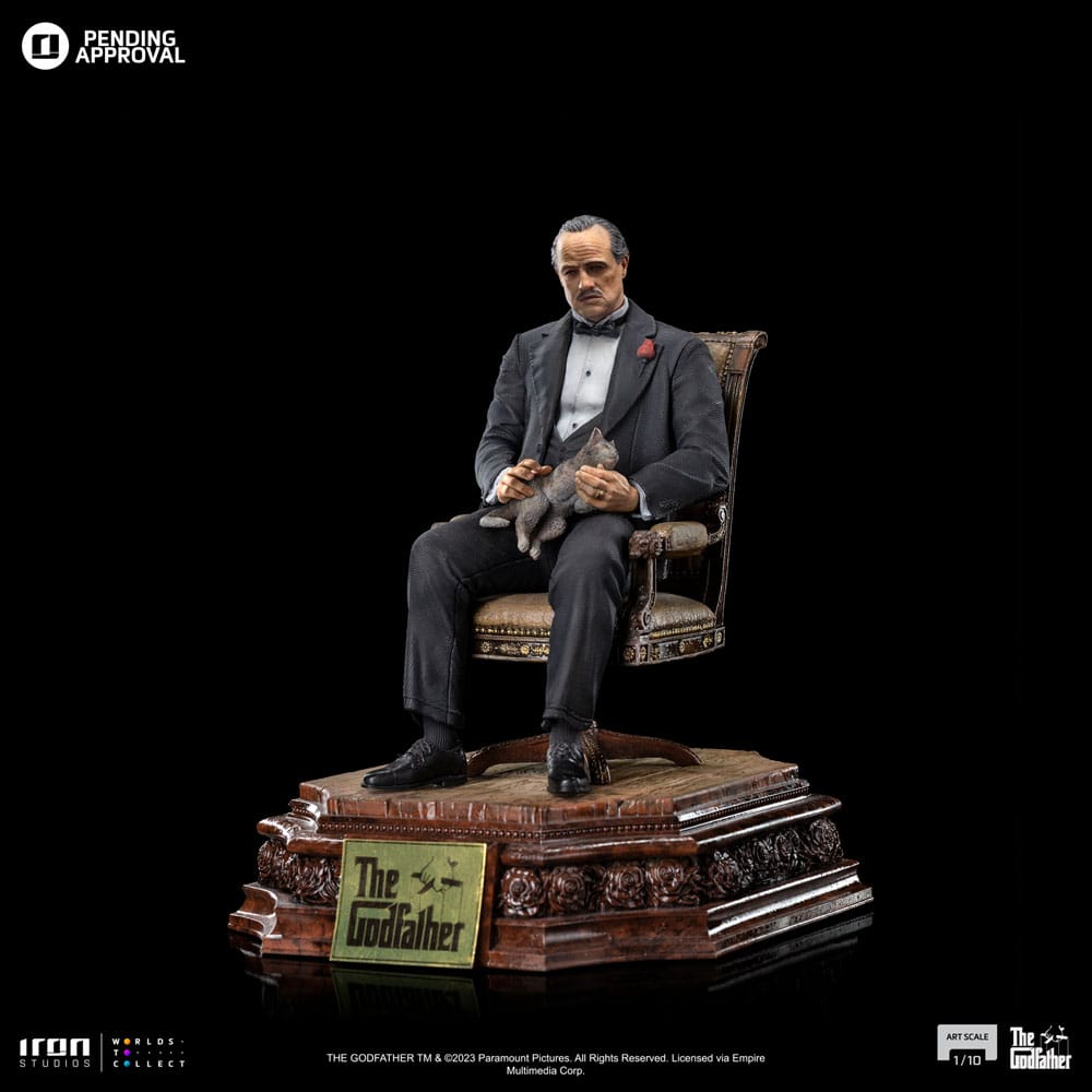 El Padrino Estatua 1/10 Art Scale Don Vito Corelione 19 cm