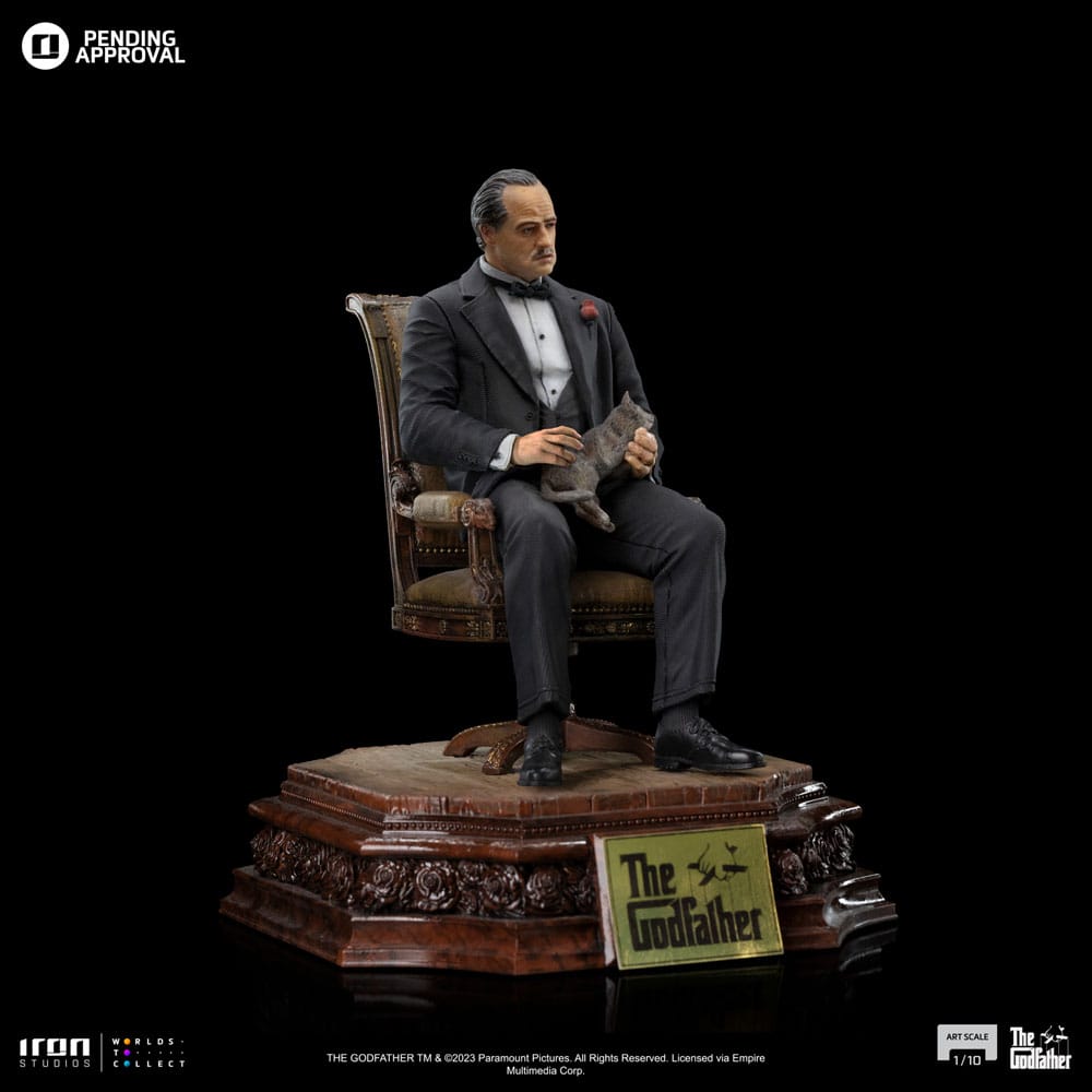 El Padrino Estatua 1/10 Art Scale Don Vito Corelione 19 cm