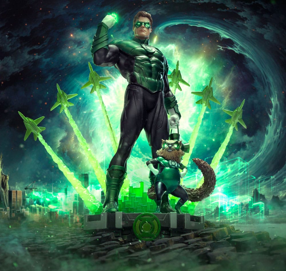 DC Comics Estatua Art Scale Deluxe 1/10 Green Lantern Unleashed 24 cm