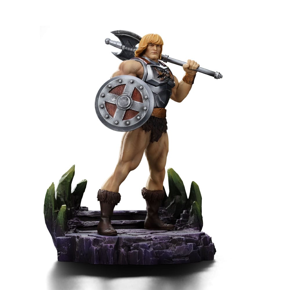 Masters of the Universe Estatua 1/10 Art Scale He-Man Battle Armor Version heo Exclusive 23 cm