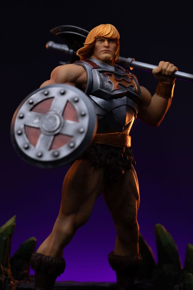 Masters of the Universe Estatua 1/10 Art Scale He-Man Battle Armor Version heo Exclusive 23 cm
