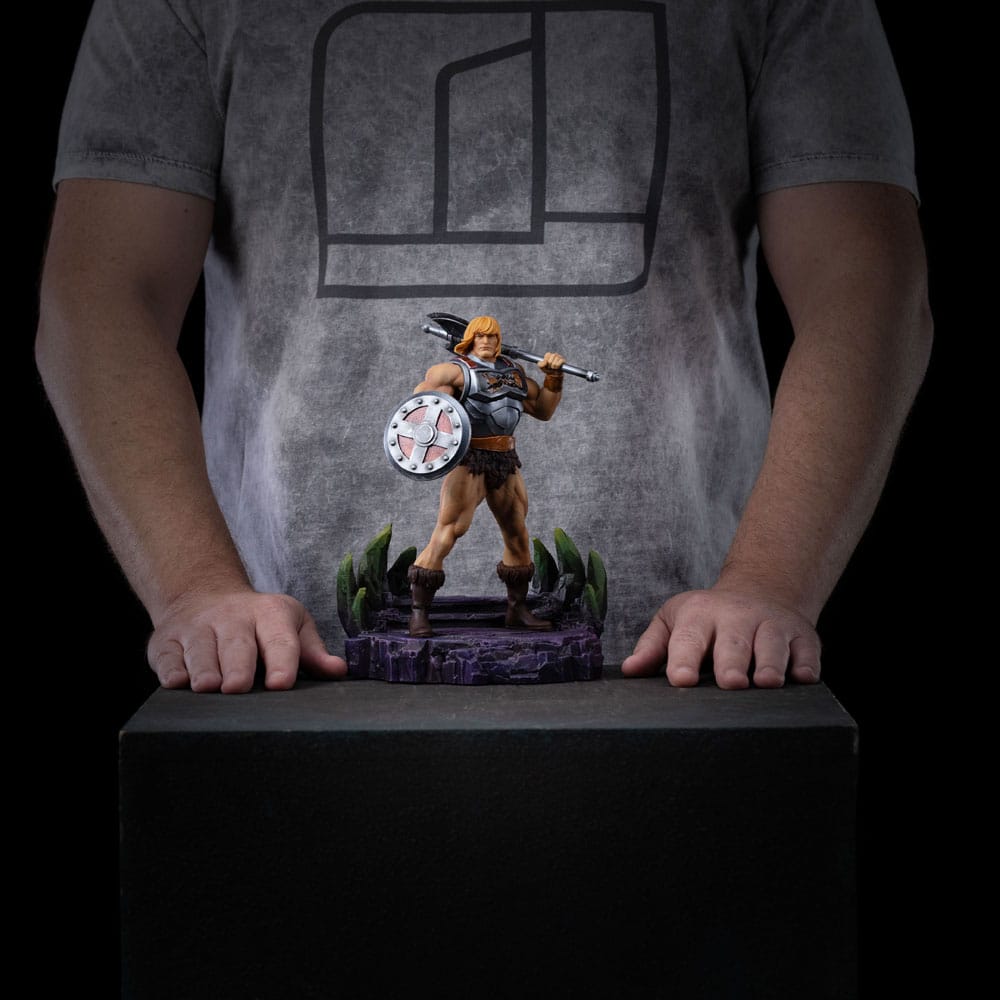 Masters of the Universe Estatua 1/10 Art Scale He-Man Battle Armor Version heo Exclusive 23 cm