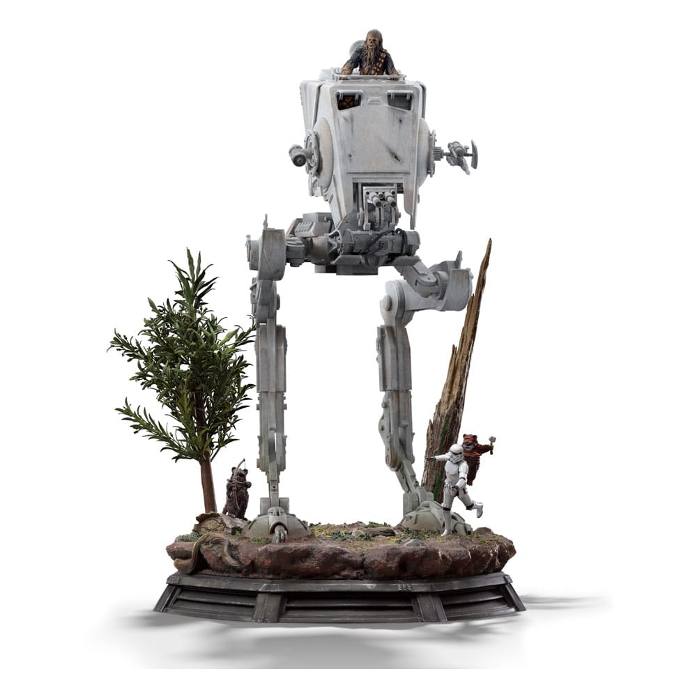 Star Wars Estatua 1/20 Demi Art Scale AT-ST and Chewbacca 53 cm Frikytopia