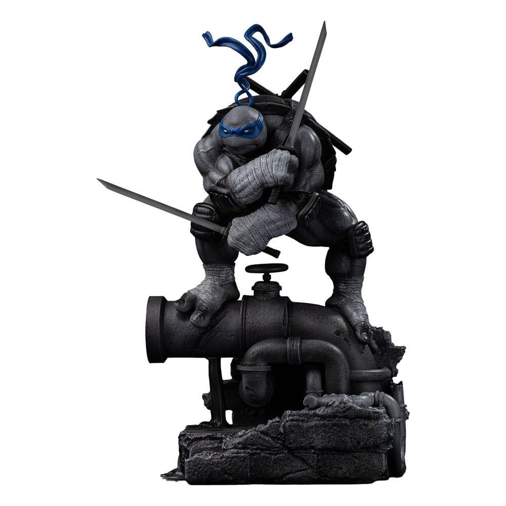 Tortugas Ninja Estatua 1/10 Art Scale Leonardo Black and White Variant 26 cm heo exclusive Frikytopia