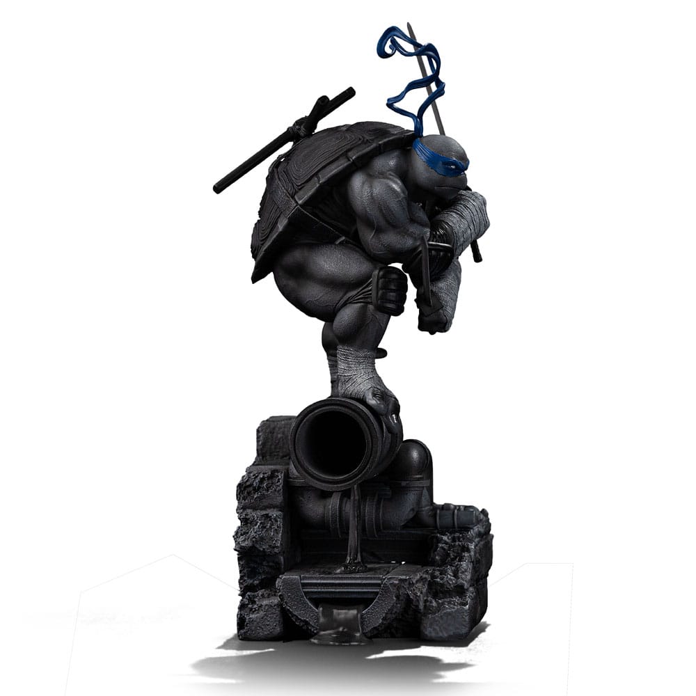 Tortugas Ninja Estatua 1/10 Art Scale Leonardo Black and White Variant 26 cm heo exclusive