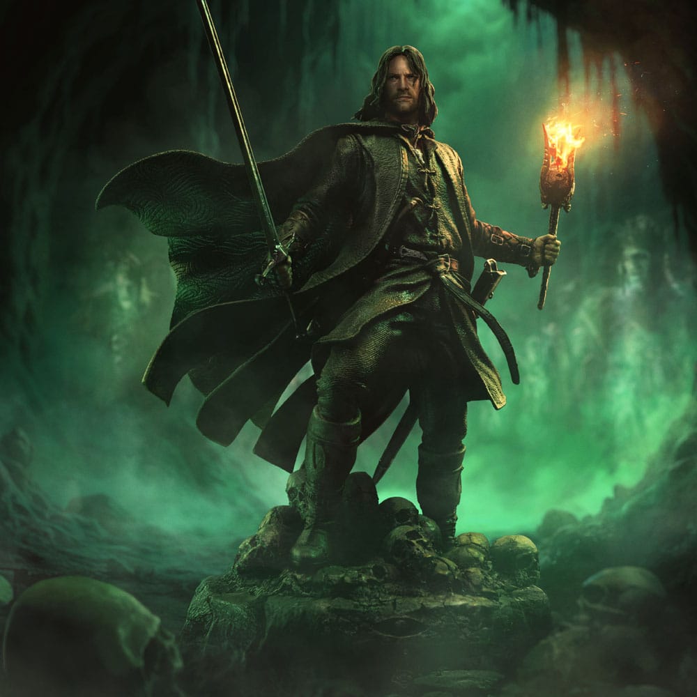 LORD OF THE Anillo ARAGORN UNLEASHED 1/10 Estatua