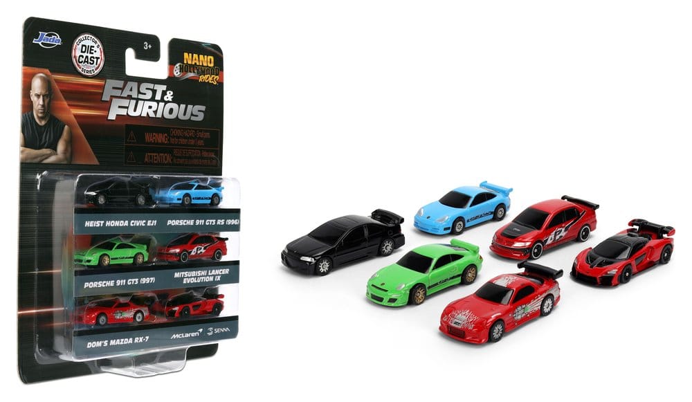 A Todo Gas Pack de 6 Nano Cars