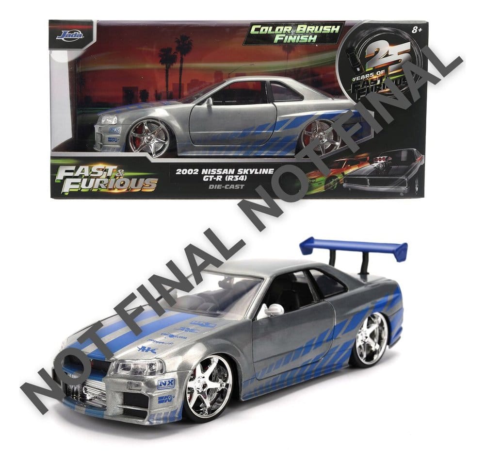 A Todo Gas Diecast Vehículo 1:24 Anniversary Nissan Skyline 19 cm Frikytopia