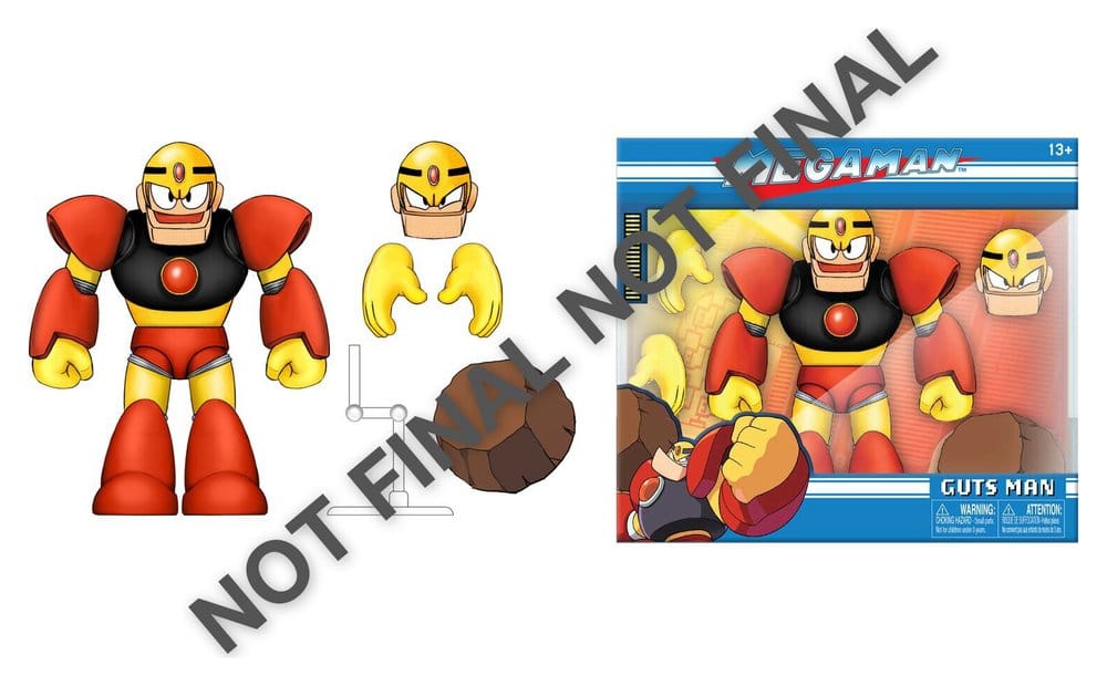 Mega Man Figura Guts Man 15 cm Frikytopia