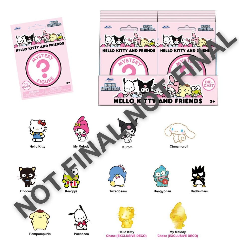 Sanrio Nanofigs Hello Kitty Figuras Mini Blind Box Expositor (24)