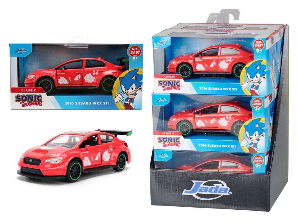 Sonic Vehículo 1:32 Knuckles 2016 Subaru WRX STI Surtido (6)
