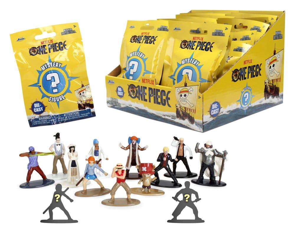One Piece Nano Metalfigs Figuras Mini Blind Pack 5 cm Expositor (24)