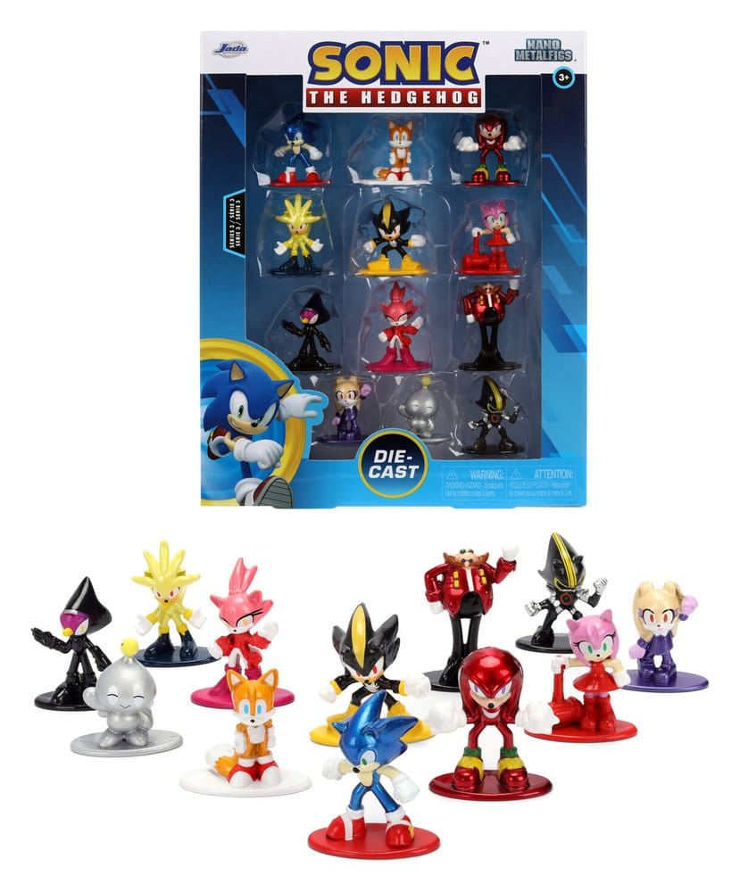 Sonic Nano Metalfigs Pack de 12 Figuras Mini Frikytopia