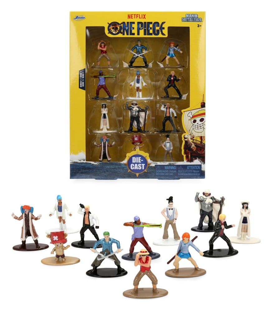 One Piece Nano Metalfigs Pack de 12 Figuras Mini Surtido (12)