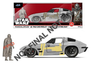 Star Wars Vehículo 1:24 Mandalorian Chevrolet Corvette Sting Ray 1963