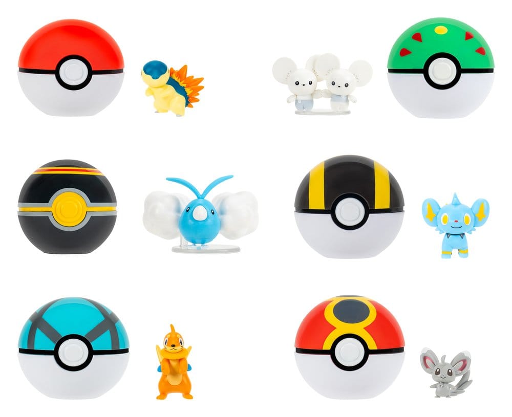 Pokémon Clip 'n' Go Minifiguras Poké Balls ver. 23 Surtido (6) Frikytopia