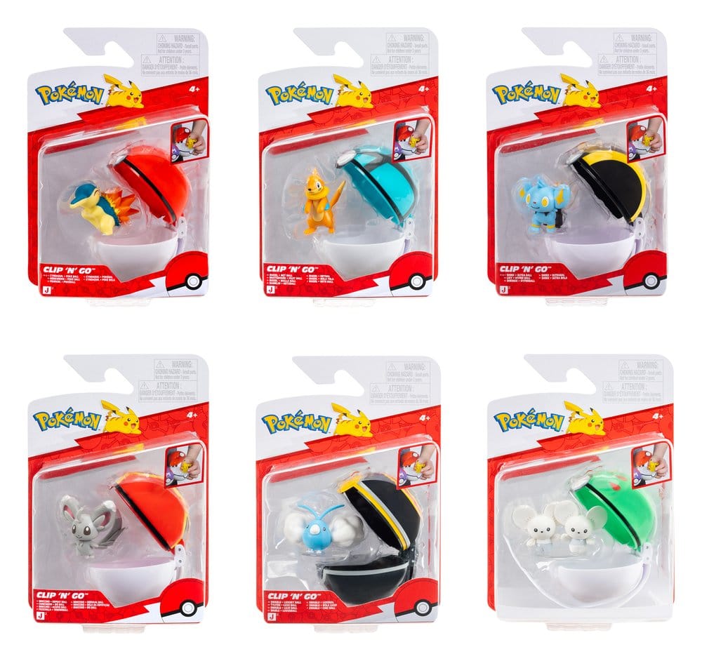 Pokémon Clip 'n' Go Minifiguras Poké Balls ver. 23 Surtido (6)