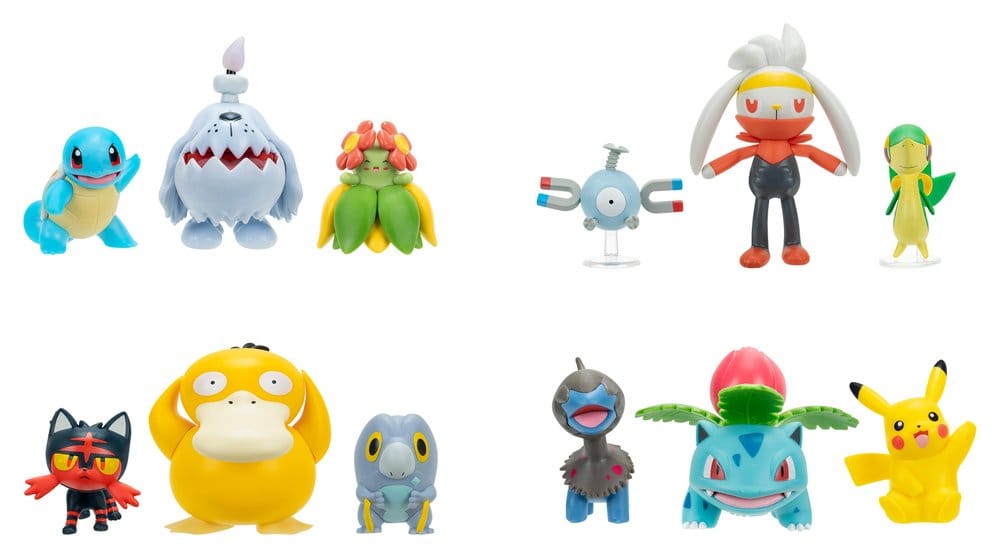 Pokémon Battle Figure Figuras 3-Pack ver. 29 Surtido (4) Frikytopia