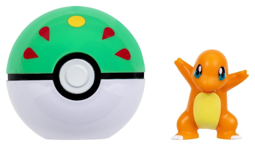 Pokémon Clip 'n' Go Figura de Acción Charmander & Amigo Ball Frikytopia