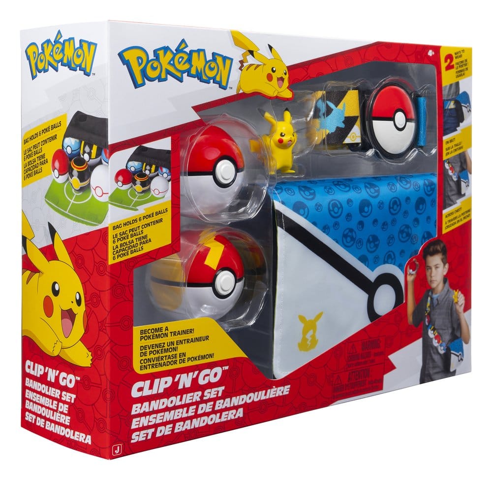 Pokémon Clip 'n' Go Set de Bandolera Pikachu