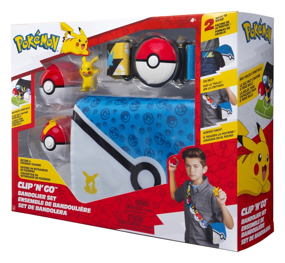 Pokémon Clip 'n' Go Set de Bandolera Pikachu