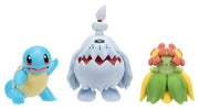Pokémon Battle Figure Figuras 3-Pack Squirtle, Greavard & Bellossom