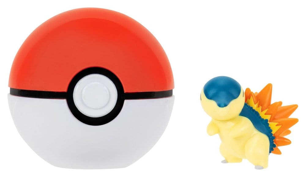 Pokémon Clip 'n' Go Figura de Acción Cyndaquil & Poké Ball Frikytopia