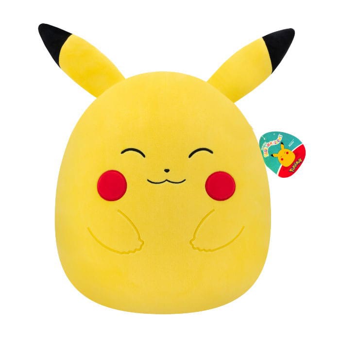 Pokémon Squishmallows Peluche Pikachu feliz 25 cm Frikytopia
