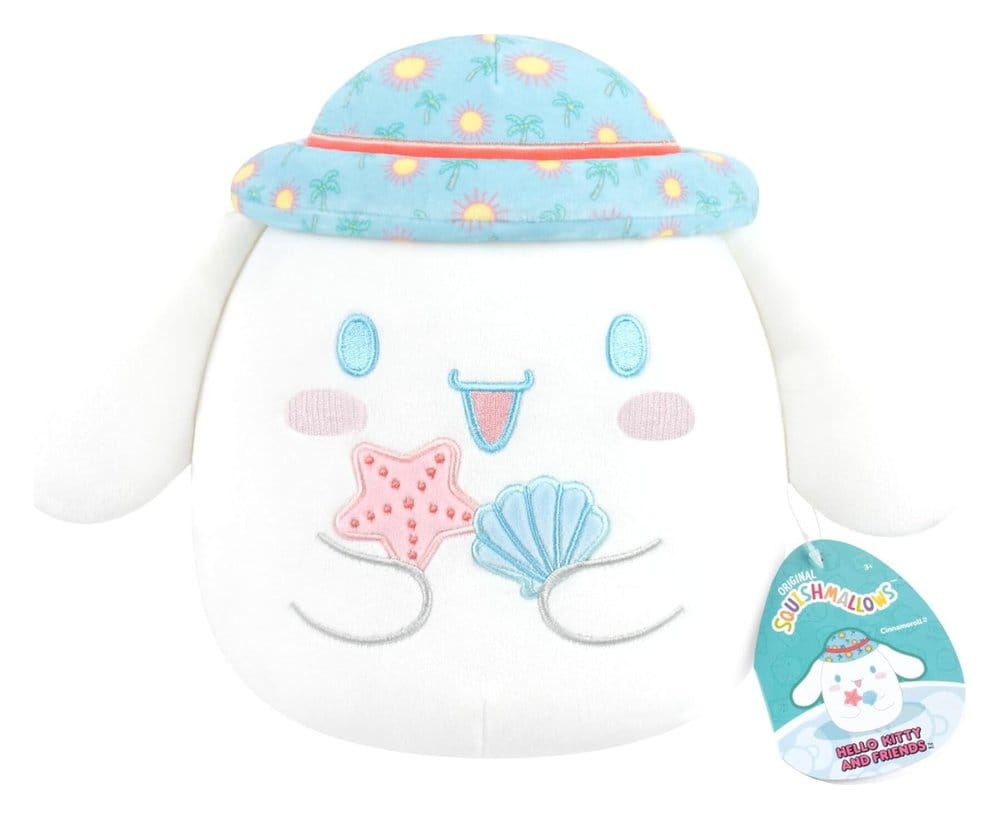 Sanrio Squishmallow Peluche Hello Kitty and Friends Seize the Moment Cinnamoroll Hat 20 cm