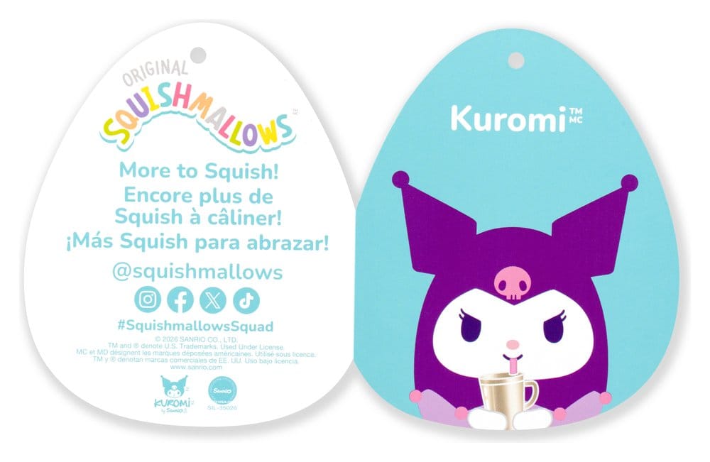 Squishmallows Hello Kitty and Friends Peluche Kuromi Cup 30 cm