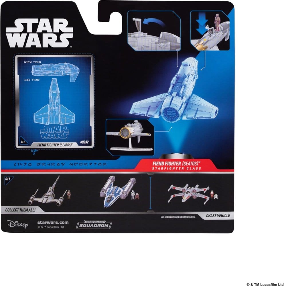 Star Wars Vehículo Mediano Fiend Fighter with Star Navigator 13 cm