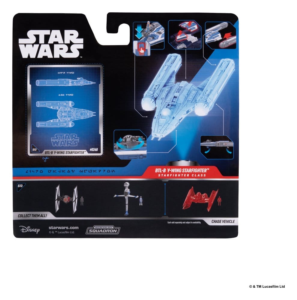 Star Wars Vehículo Mediano & Figura set BTL-B Ala-Y & Ahsoka & R7-A7