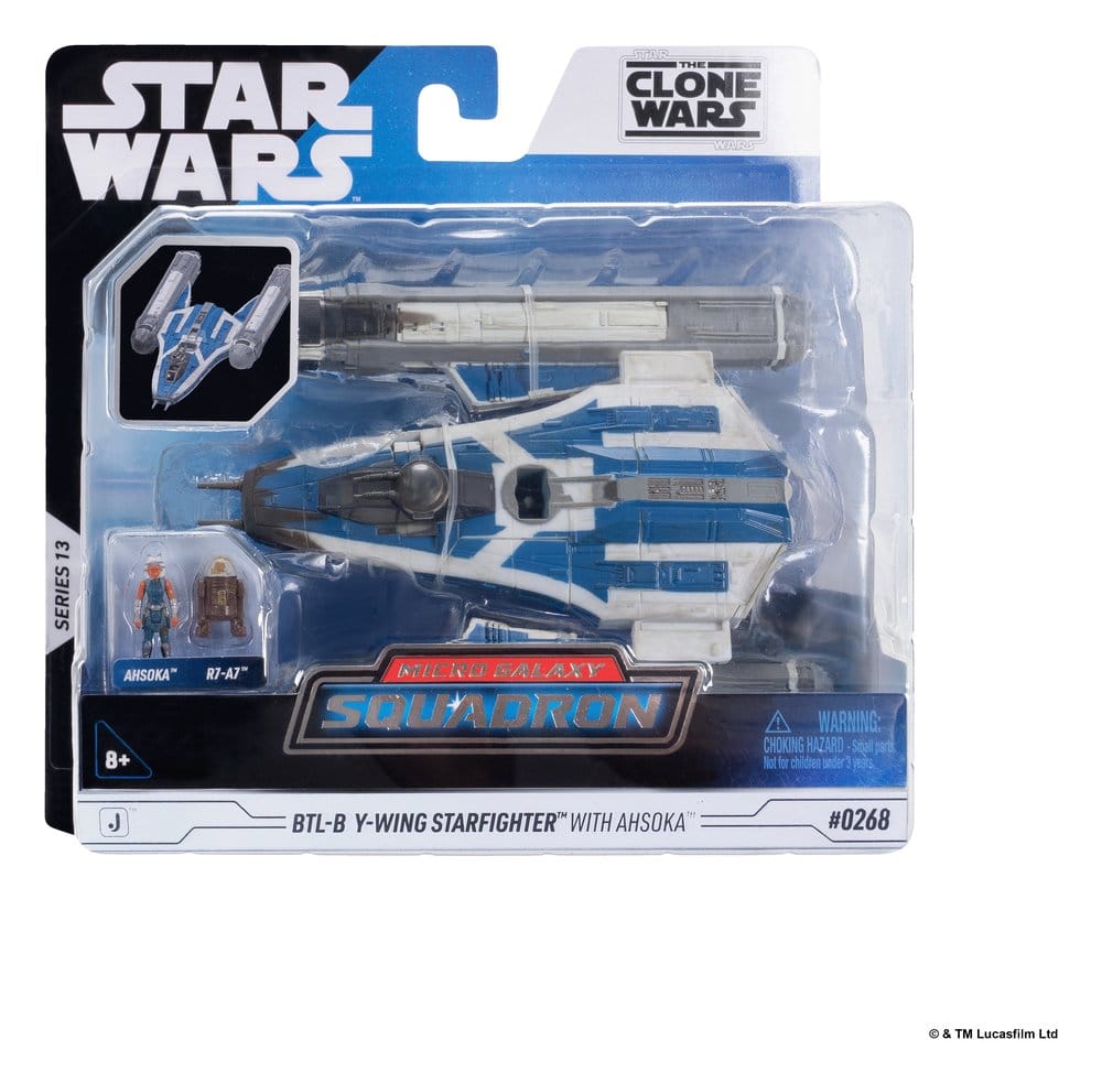 Star Wars Vehículo Mediano & Figura set BTL-B Ala-Y & Ahsoka & R7-A7