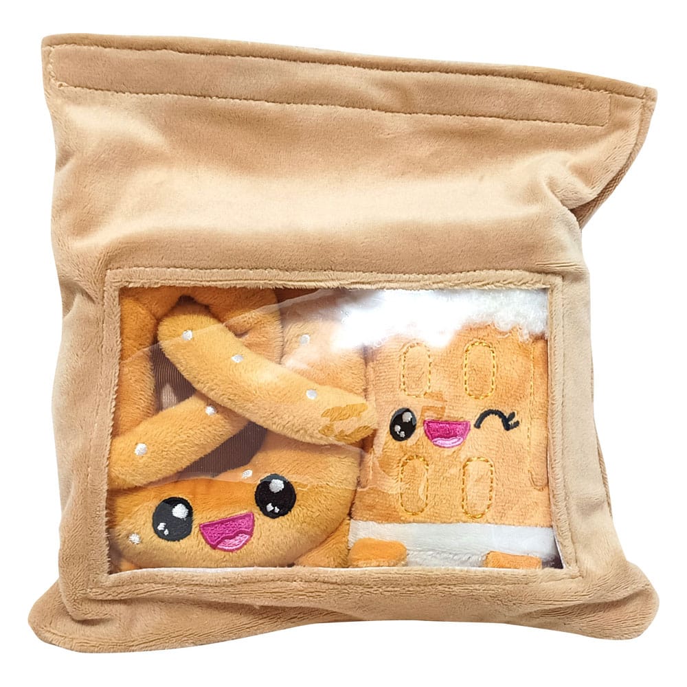 Pakc de 2 peluches Yummis Together Pretzel & Beer in Take Away Bag 21 cm Frikytopia