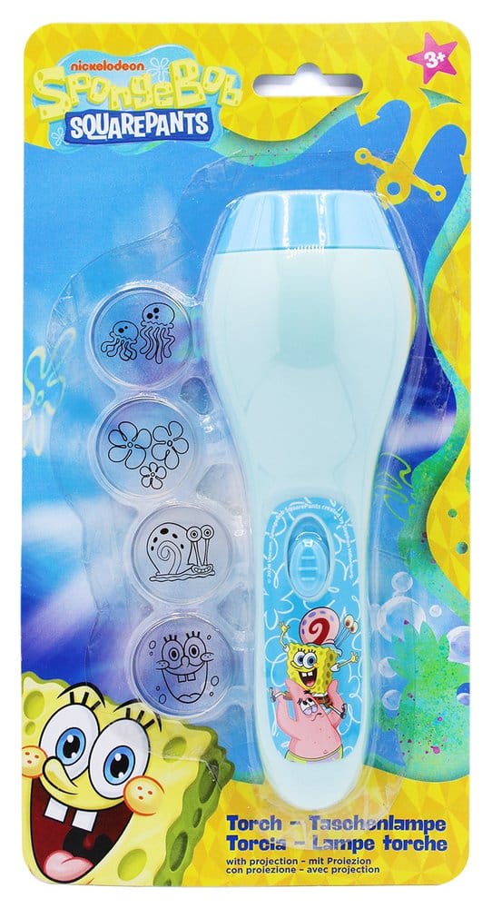 Spongebob Linterna de Proyección con 4 Motivos