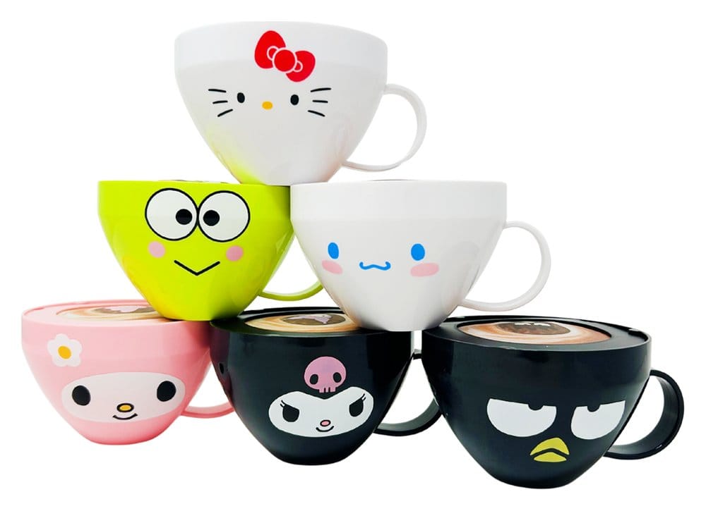 Sanrio Squishy Figuras Hello Kitty Cappuccino Expositor (8) Frikytopia