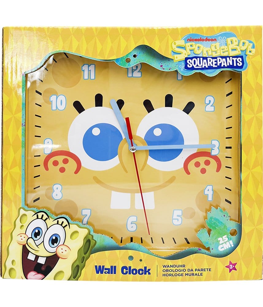 Spongebob Reloj de Pared cuadrado Spongebob