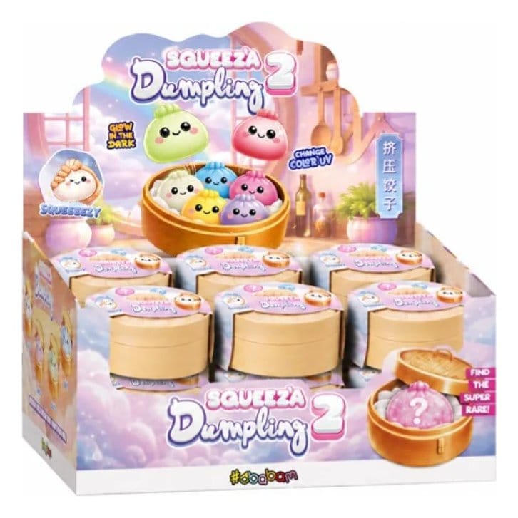Squeez'a Dumpling 2 assortiment Blind Box Squishy Dumpling (12) Frikytopia
