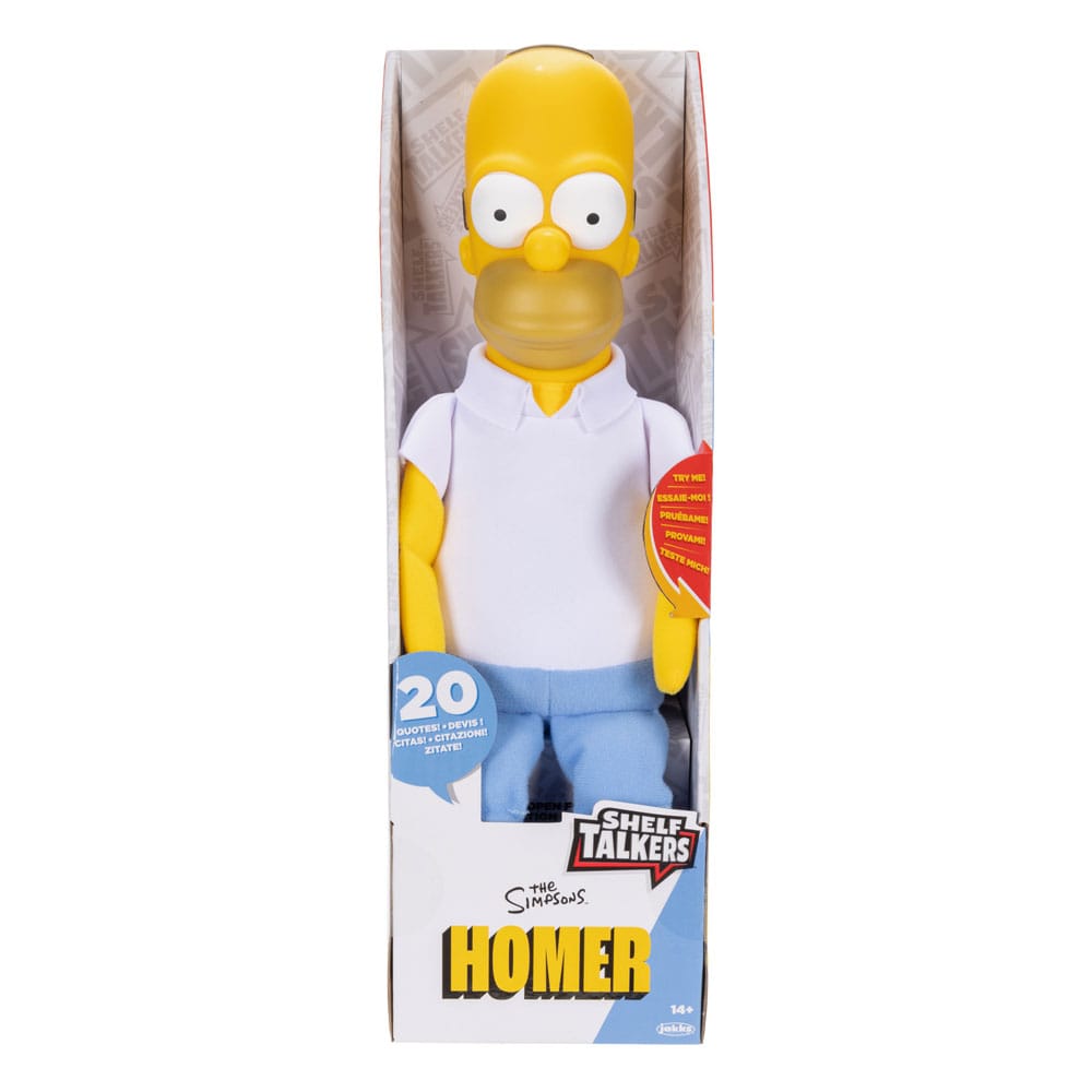 Peluche parlante Homer Shelf Los Simpsons ingles 33cm